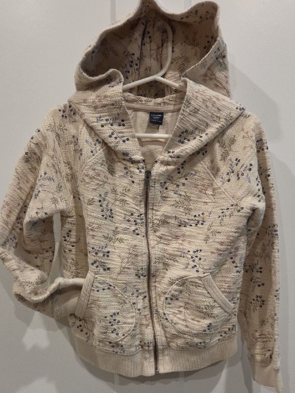 Baby GAP Cream Hooded Zip Up 5T